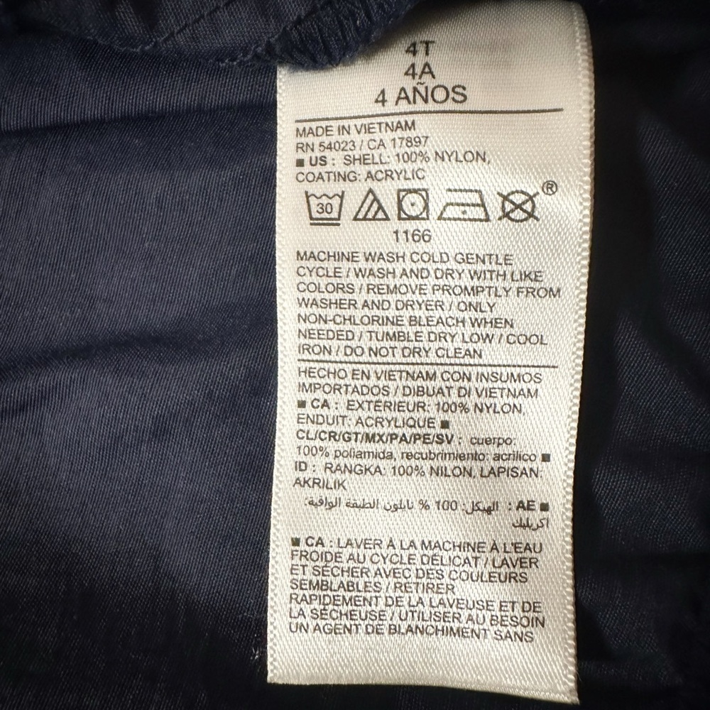 Old Navy | Lightweight Navy Windbreaker (4/4T) 💙 - Picture 5 of 5